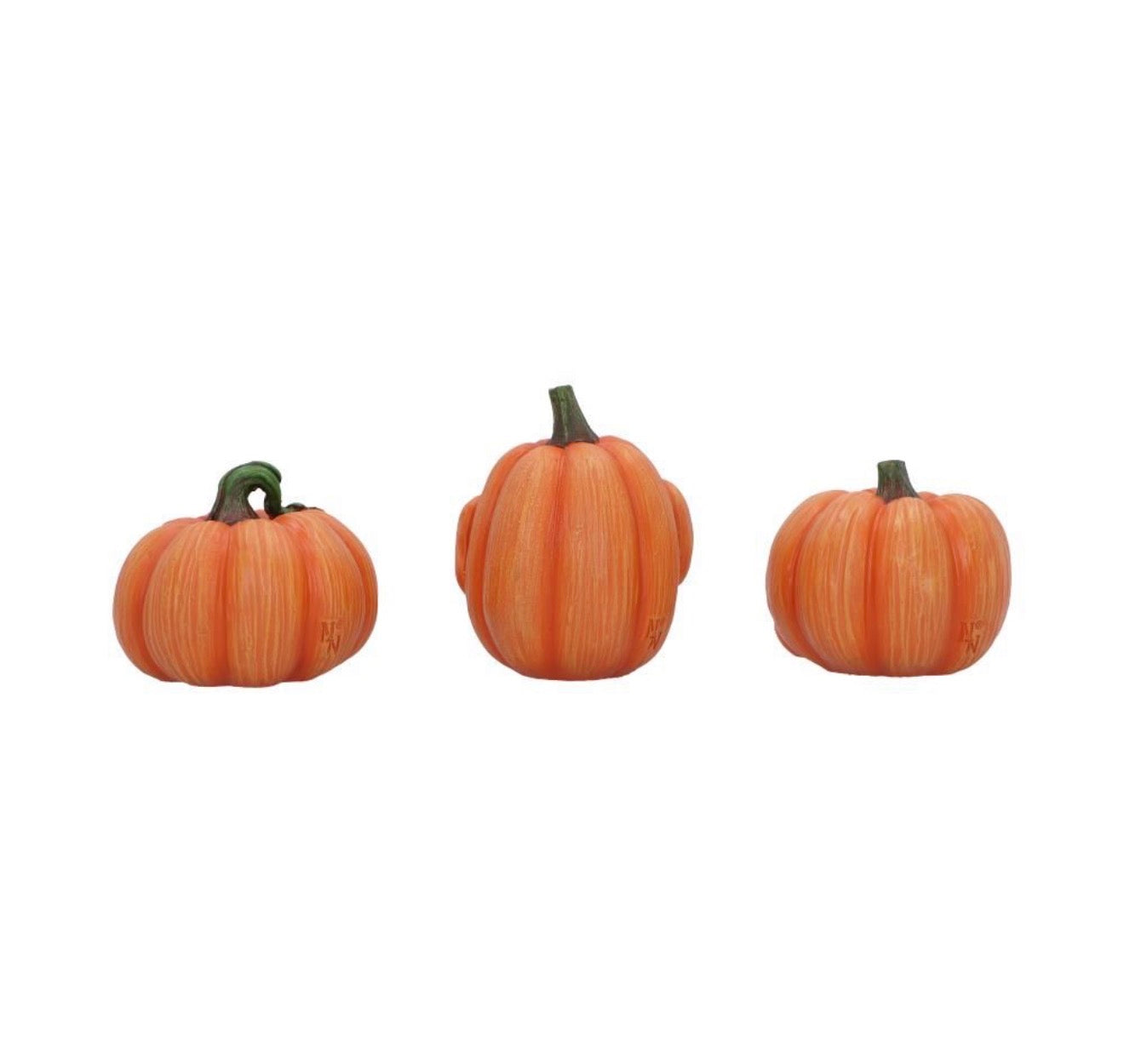 Three Wise Pumpkins See No Evil Set 8cm