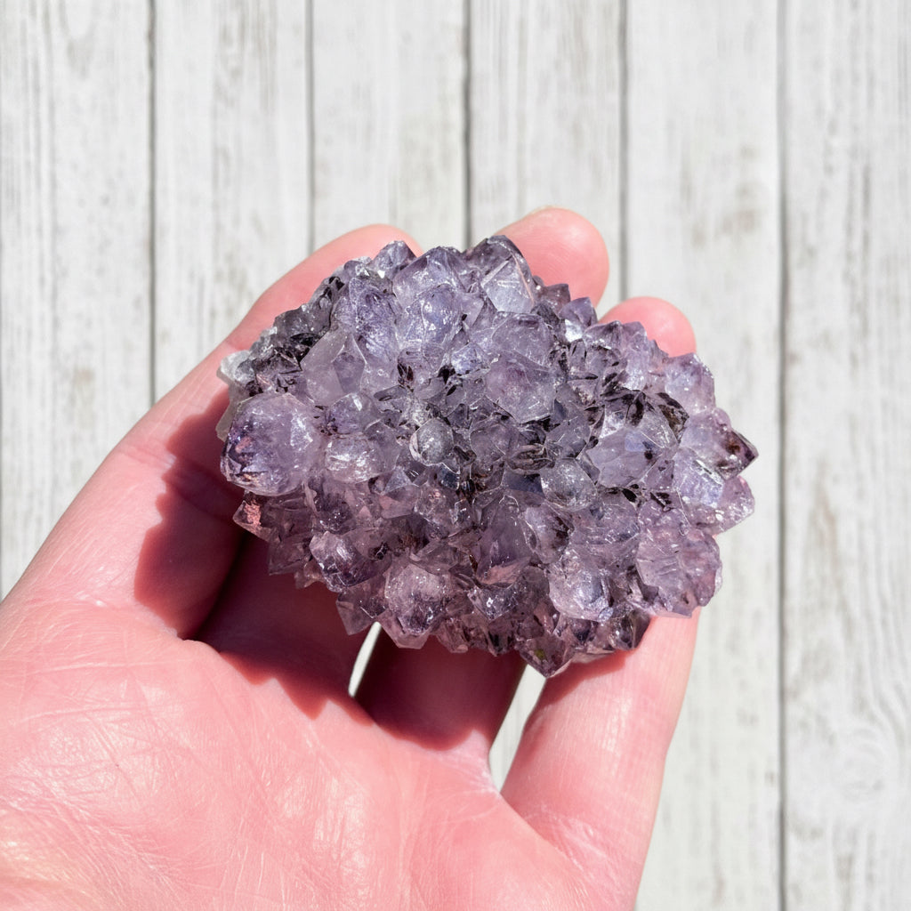 Amethyst Flower Cluster with Rutile inclusions 119 grams APF04