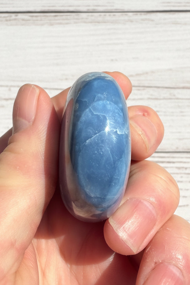 Owyhee Blue opal Palmstone 103 grams BOP02