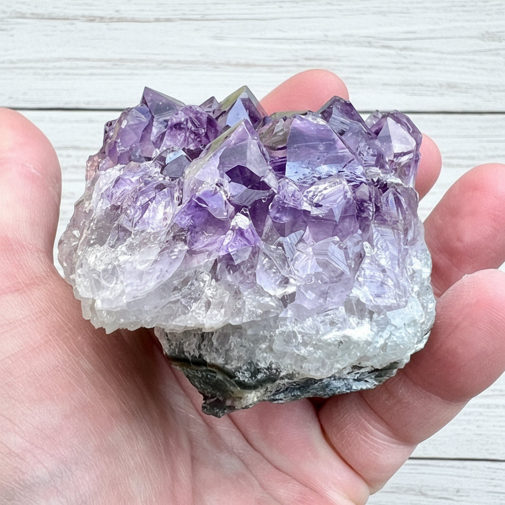 Amethyst Cluster Bed 385 grams AMC11