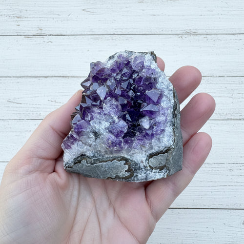 Amethyst Druzy Standing Cut Base 366 grams NPA10
