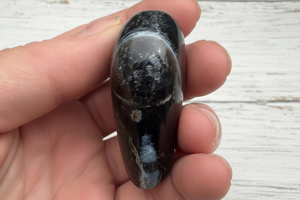 Owyhee Blue Opal Heart Crystal 85 grams BOH04
