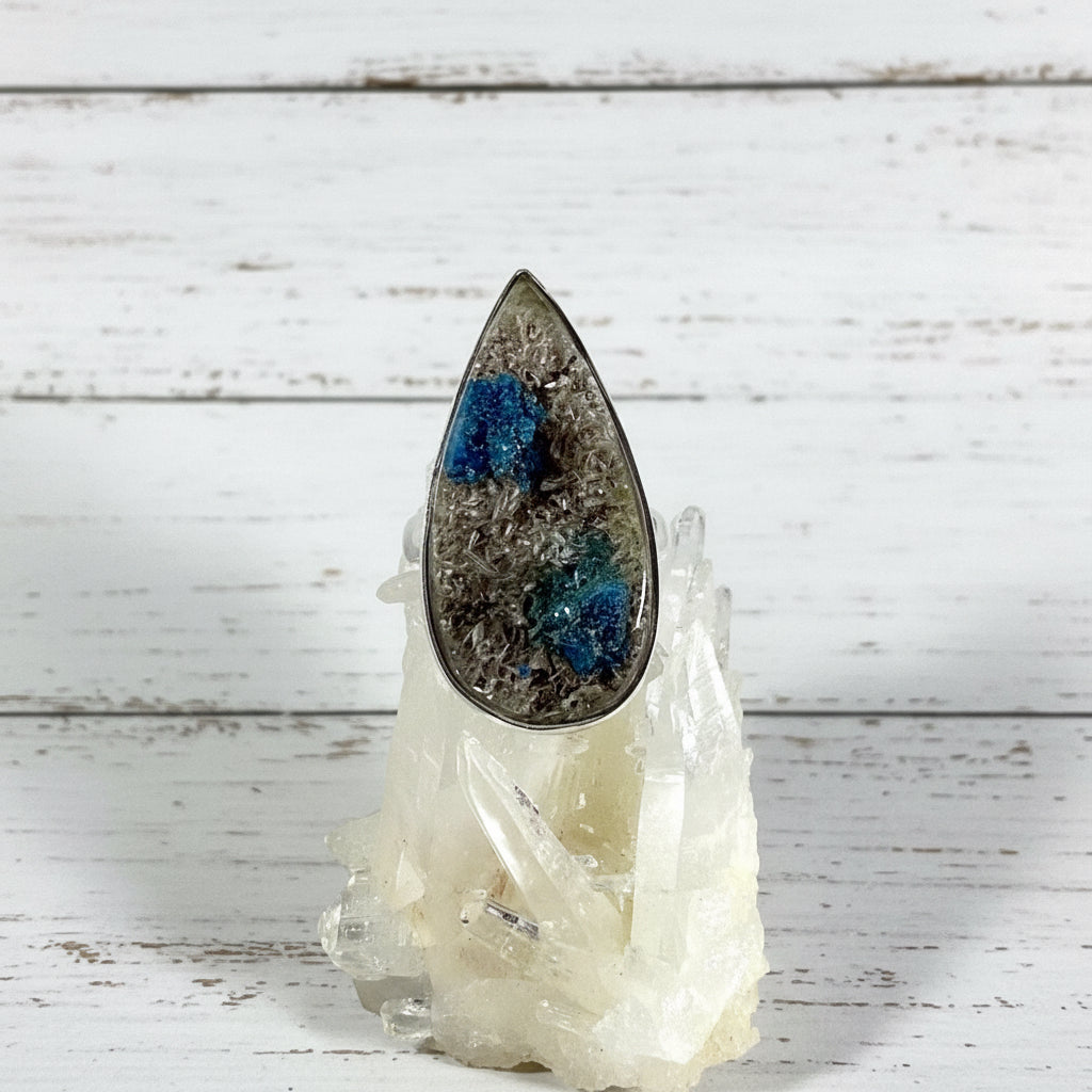925 Sterling Silver Cavansite Ring