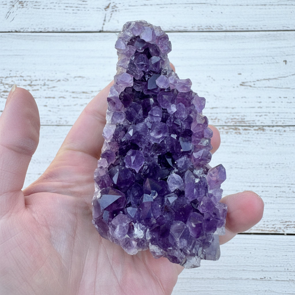 Amethyst Druzy Standing Cut Base 303 grams NPA07