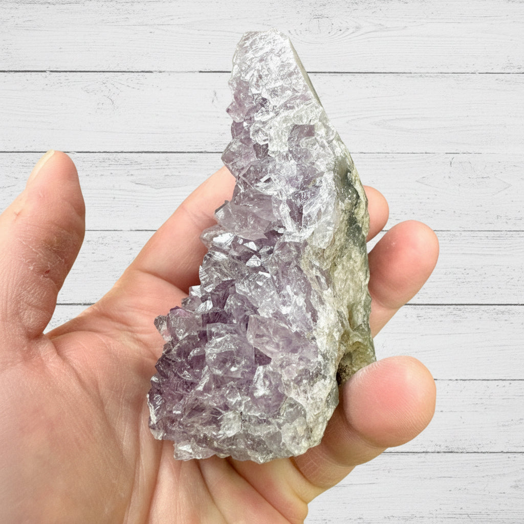 Amethyst Druzy Standing Cut Base 312 grams ACB13