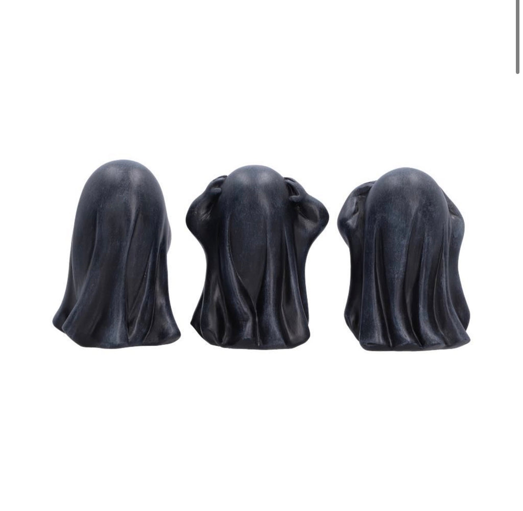 Three Wise Ghouls See No Evil Set 8cm