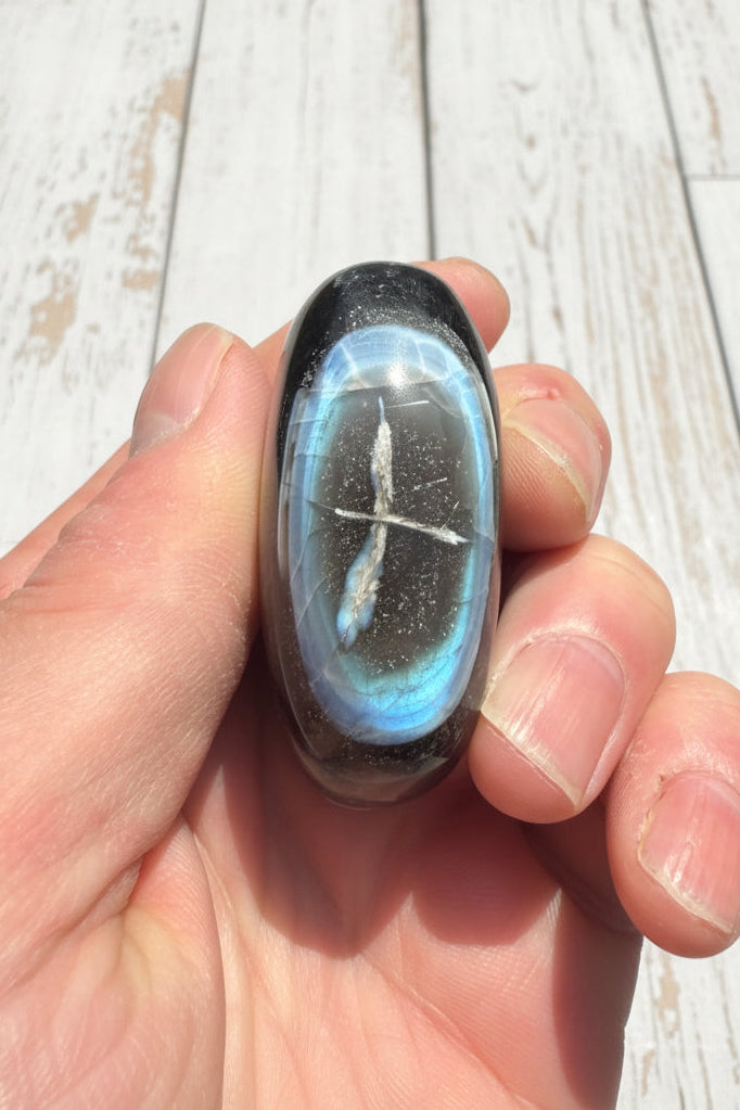 Owyhee Blue Opal Palmstone 74 grams BOP05