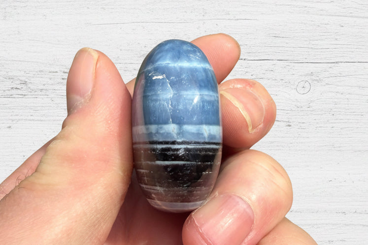 Owyhee Blue Opal Palmstone 74 grams BOP09