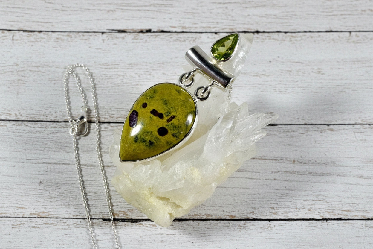 925 Sterling Silver Atlantisite Pendant