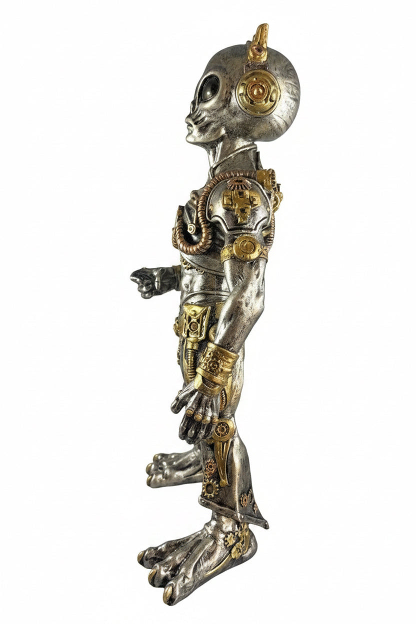 Steampunk Standing Alien Ornament 35.5cm