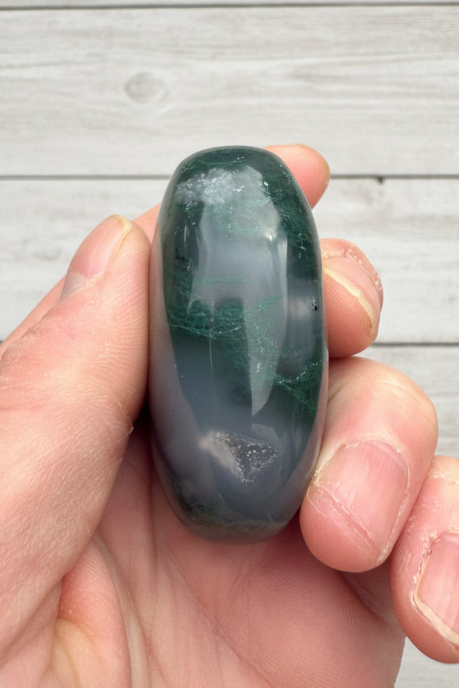 Moss Agate Palmstone 113 grams MAP07