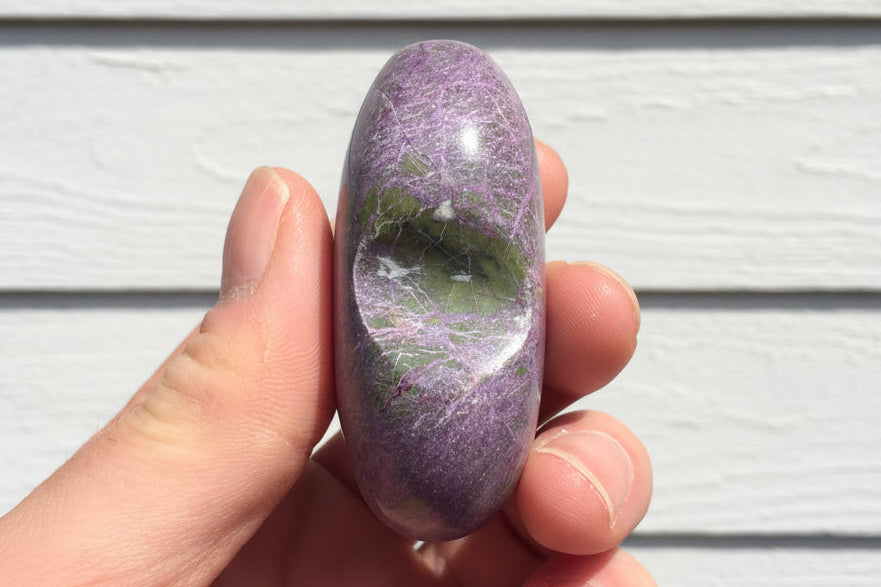 Atlantisite Stichtite Heart Crystal 85 grams AH06