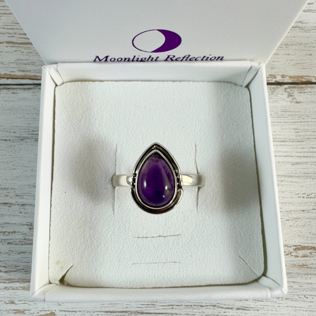 925 Sterling Silver Amethyst Ring