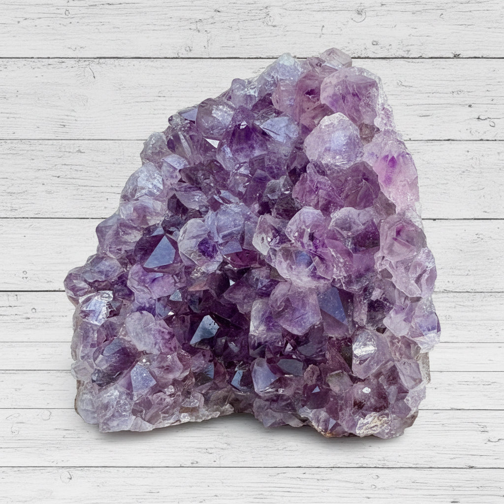 Amethyst Druzy Standing Cut Base 495 grams NSACB06