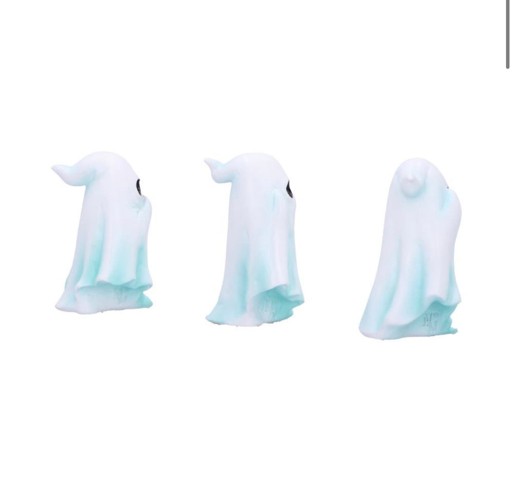 Three Wise Ghosts See No Evil Set 7.5cm