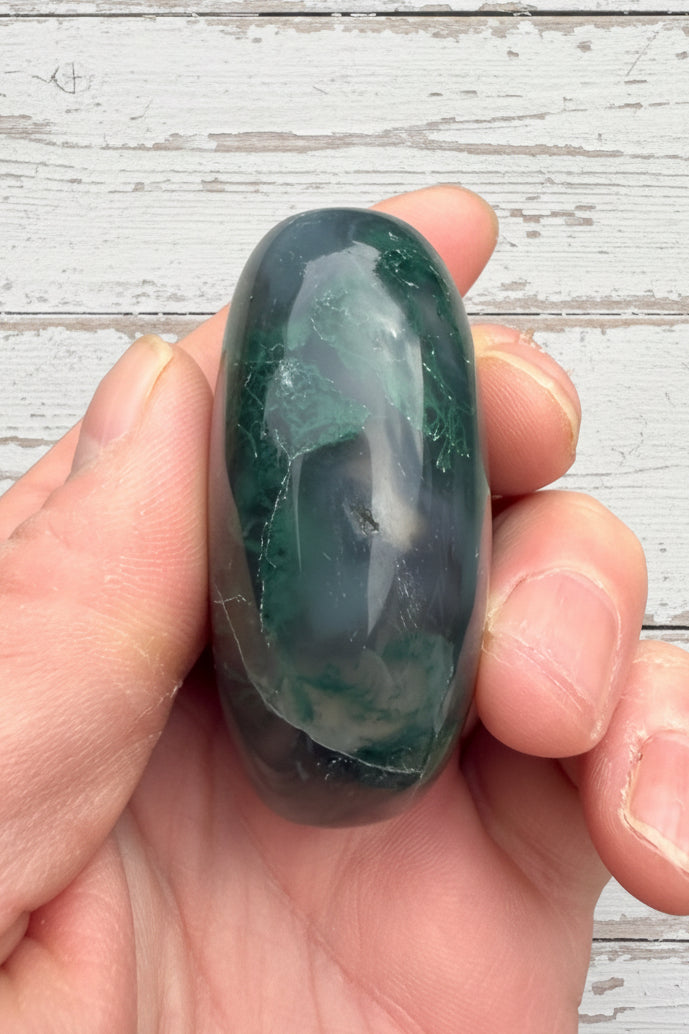 Moss Agate Palmstone 113 grams MAP07