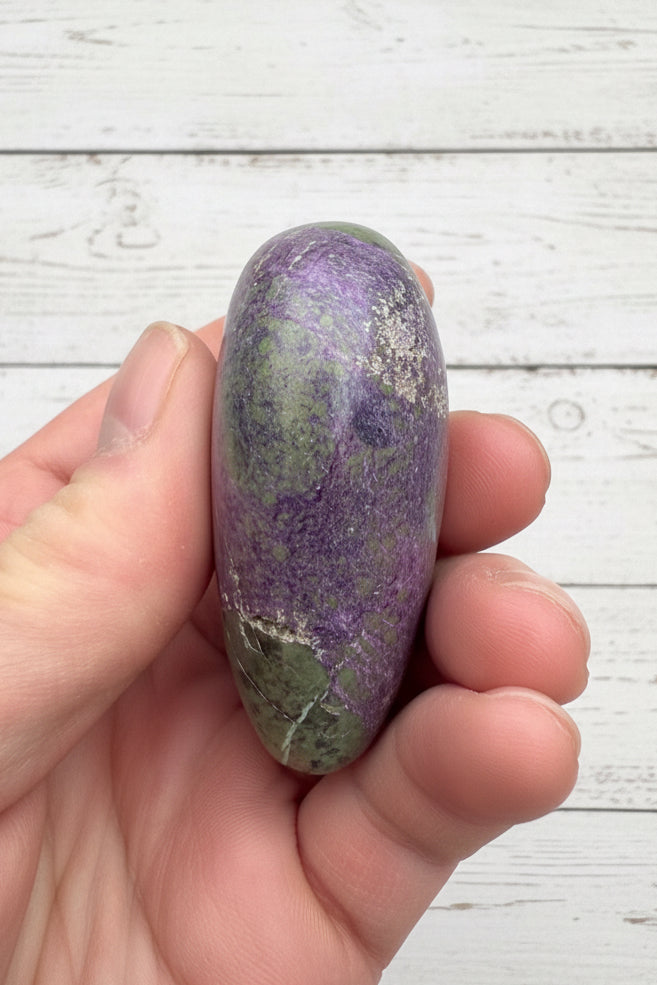 Atlantisite Stichtite Heart Crystal 102grams AH08