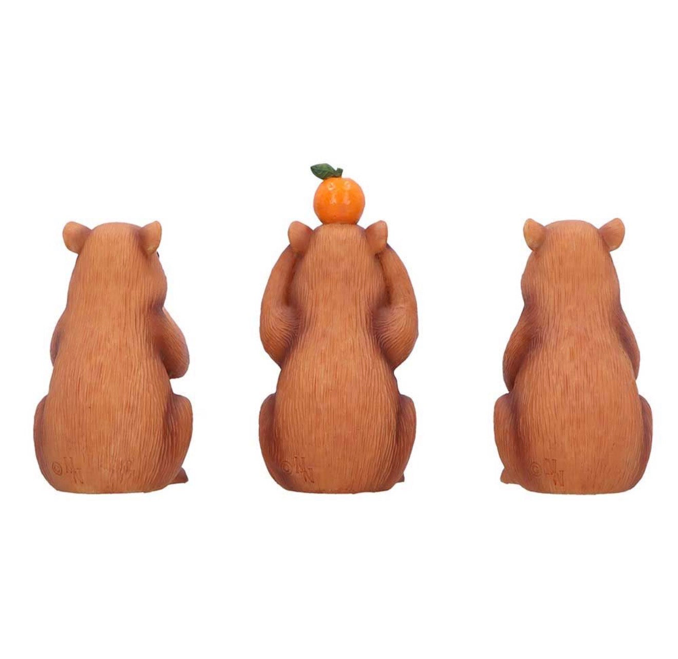 Three Wise Capybaras See No Evil Set 8.5cm