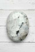 Rainbow Moonstone Palmstone 115 grams RMP02