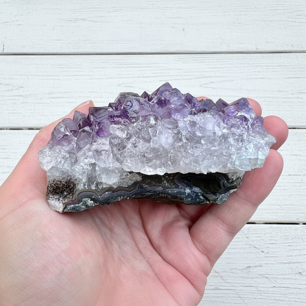Amethyst Cluster Bed 385 grams AMC11