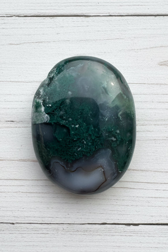 Moss Agate Palmstone 94 grams MAP10