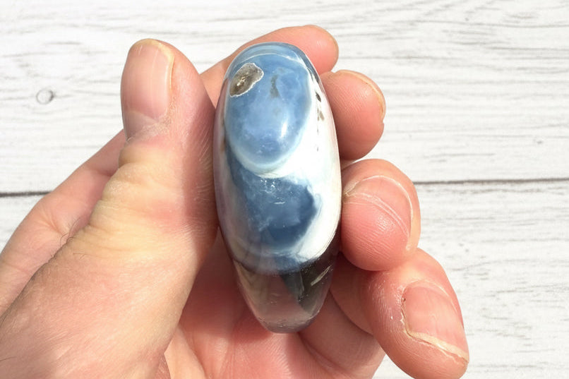 Owyhee Blue Opal Heart Crystal 74 grams BOH03