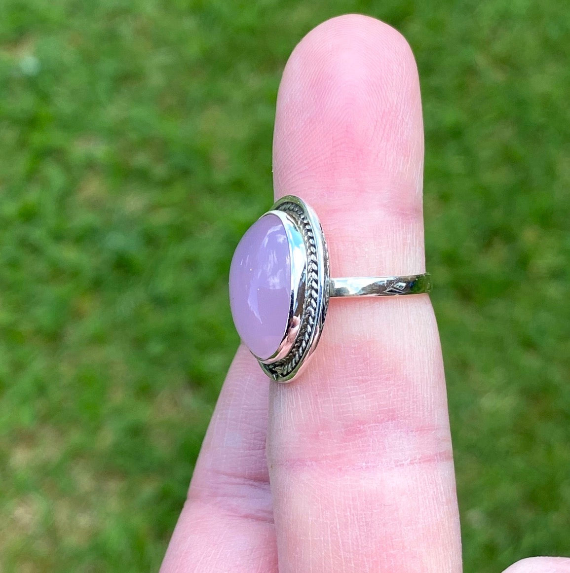 925 Sterling Silver Rose Quartz Ring