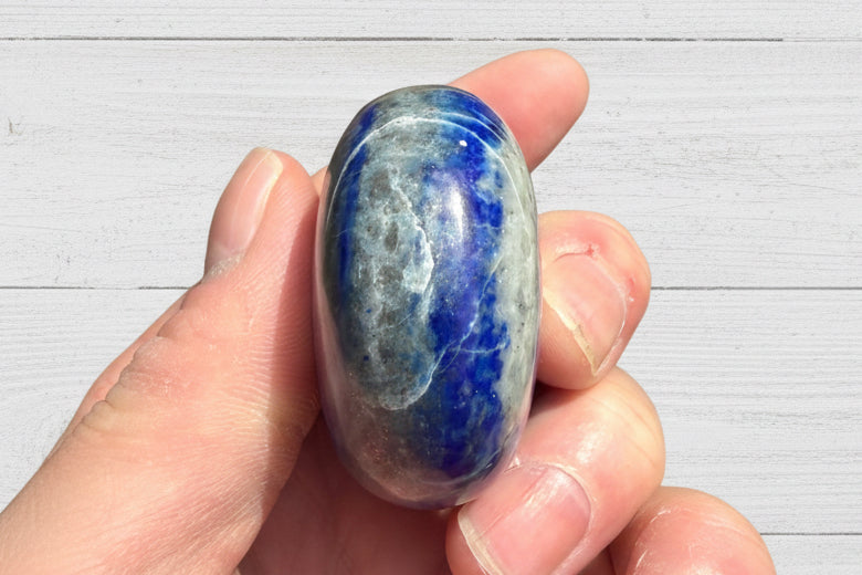 Lapis Lazuli Palmstone 130 grams LP08