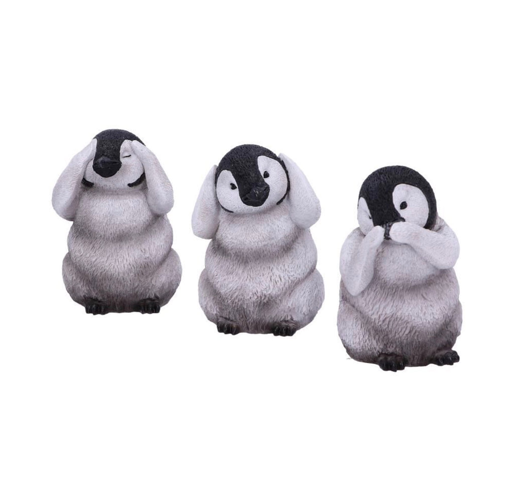 Three Wise Penguins See No Evil Set 8.7cm