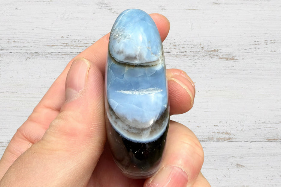 Owyhee Blue Opal Heart Crystal 94 grams BOH01