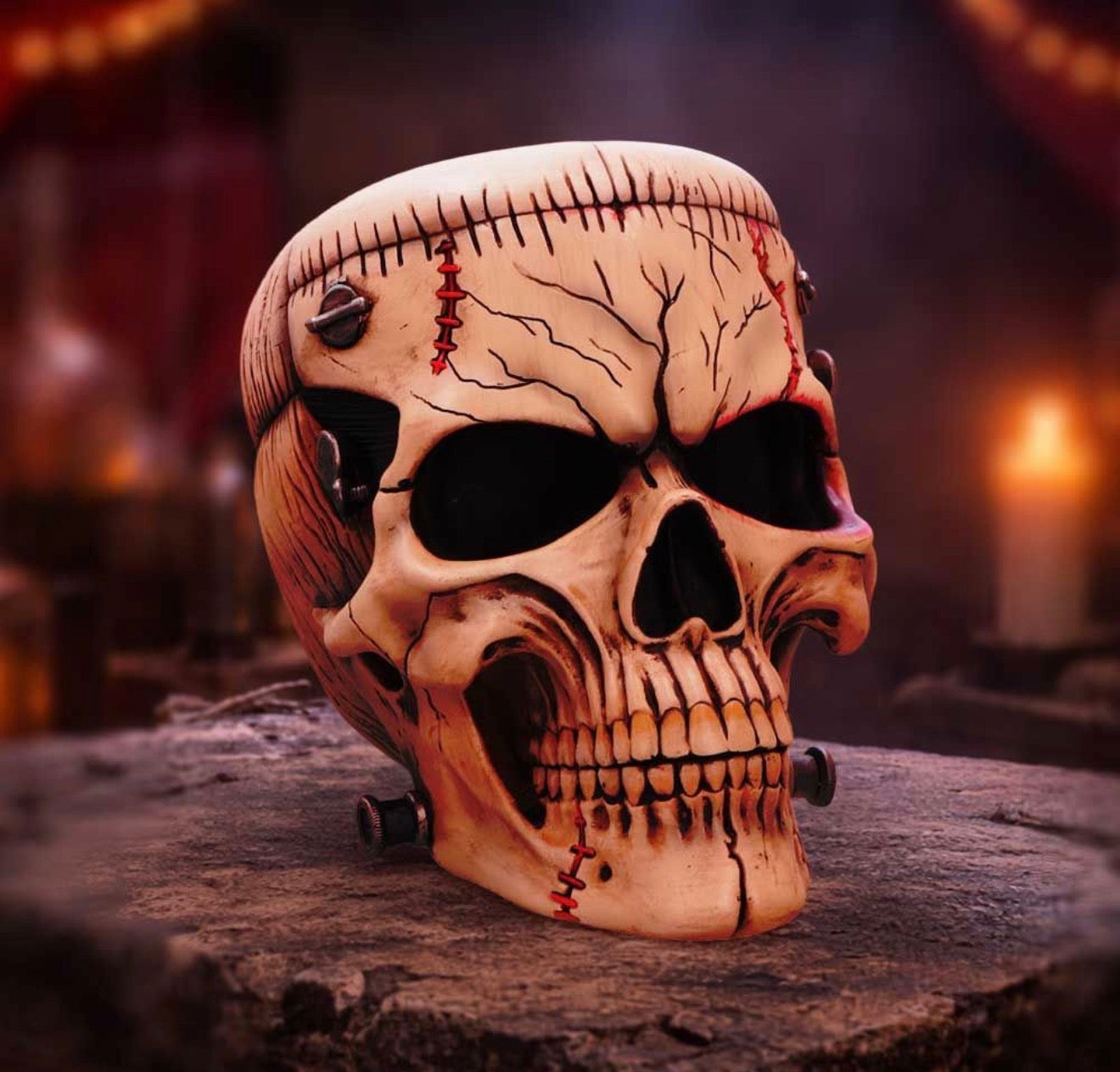 Hall of Horrors: The Monster of Madness Frankenstein Skull 15.1cm