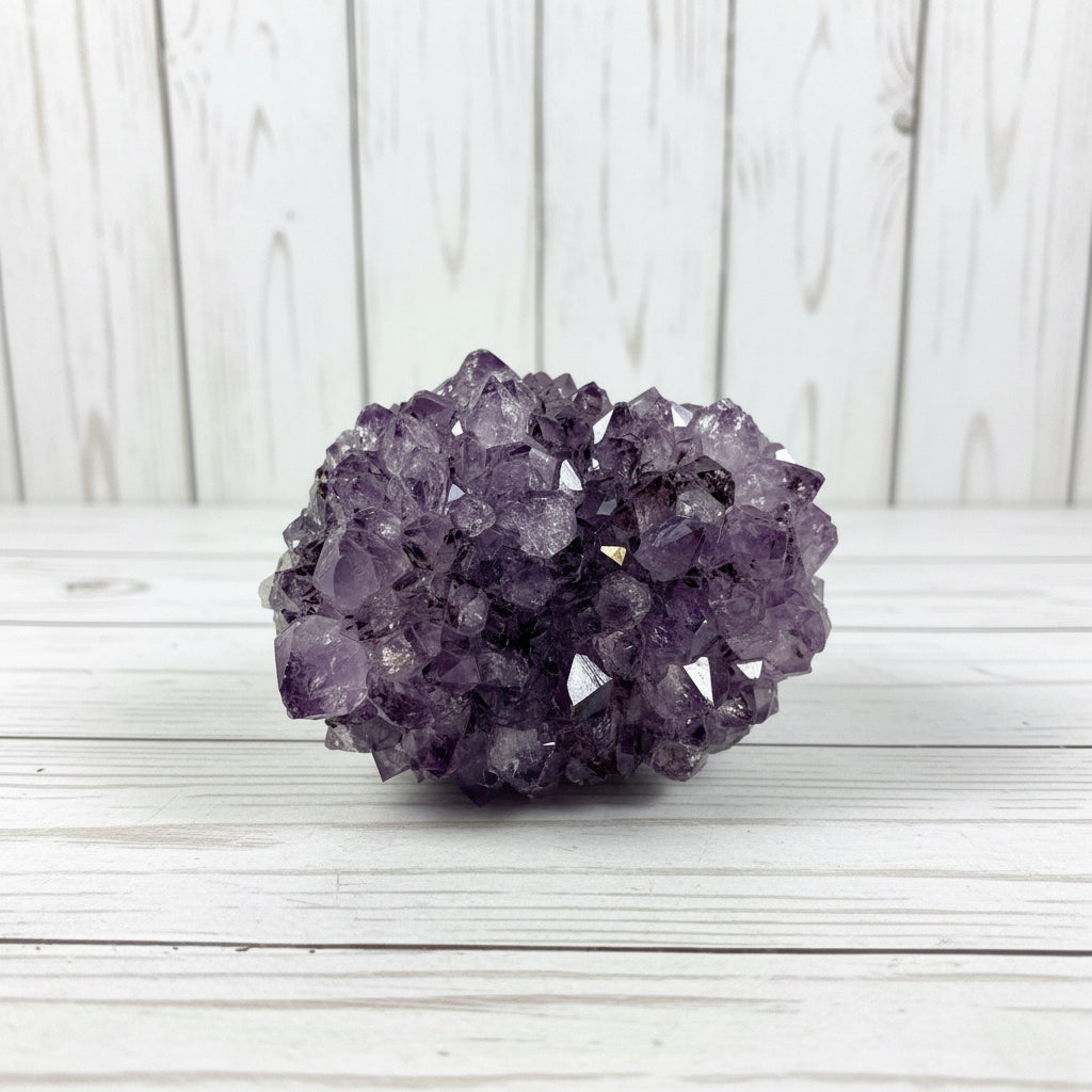 Amethyst Flower Cluster with Rutile inclusions 119 grams APF04