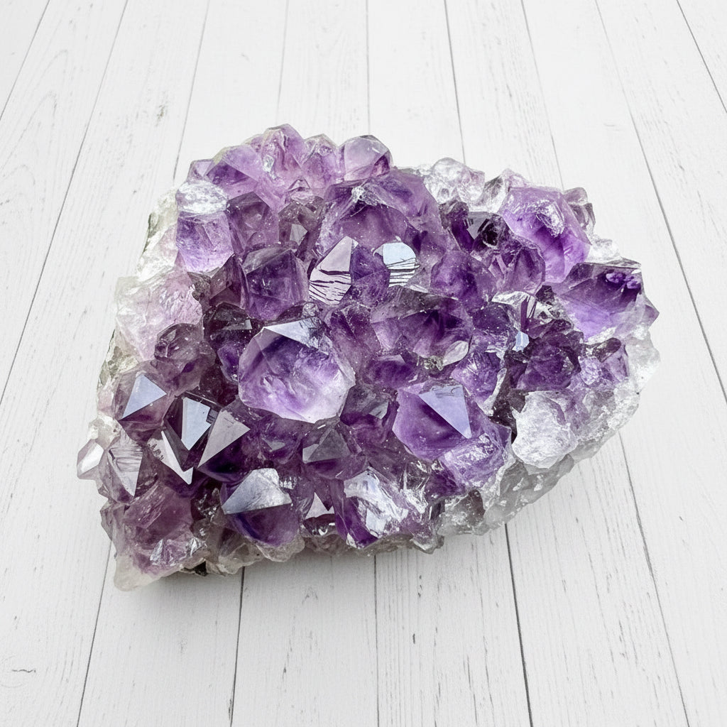 Amethyst Cluster Bed 385 grams AMC11