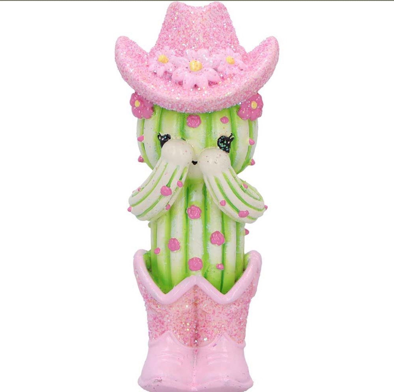 Three Wise Cacti See No Evil Set 9.5cm