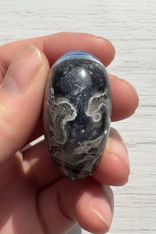 Owyhee Blue Opal Heart Crystal 64 grams BOH13