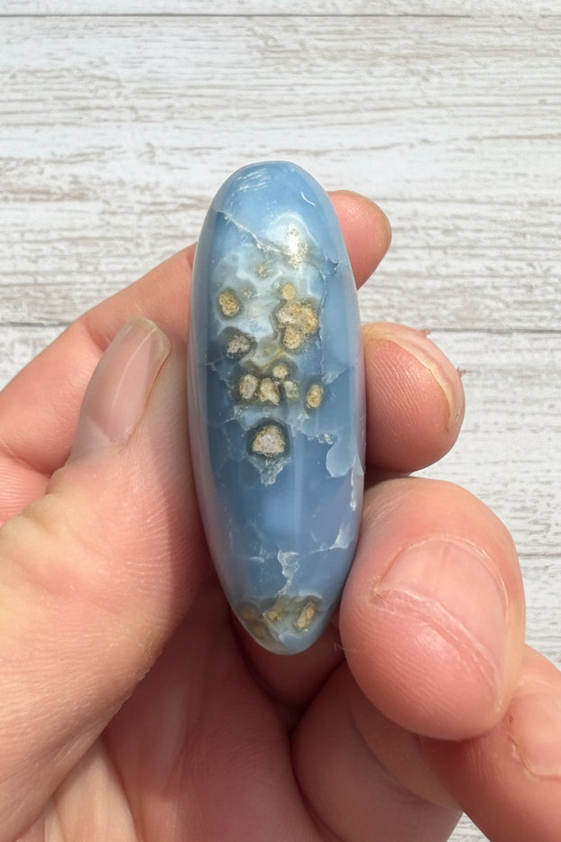 Owyhee Blue Opal Heart Crystal 57 grams BOH07