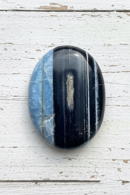 Owyhee Blue Opal Palmstone 73 grams BOP12