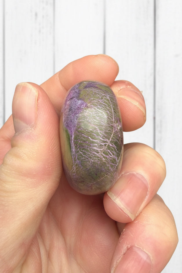 Atlantisite Stichtite Palmstone 62 grams AP11