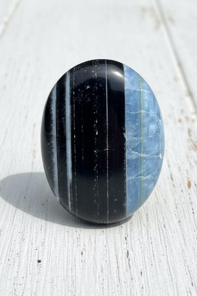 Owyhee Blue Opal Palmstone 73 grams BOP12