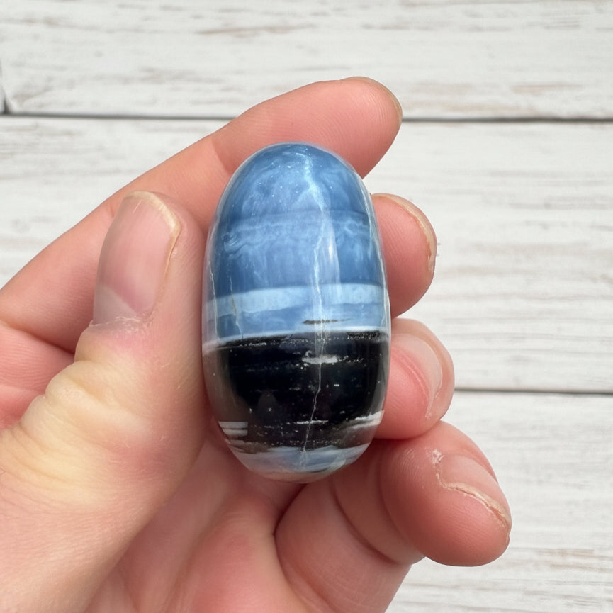 Owyhee Blue Opal Palmstone 67 grams BOP10