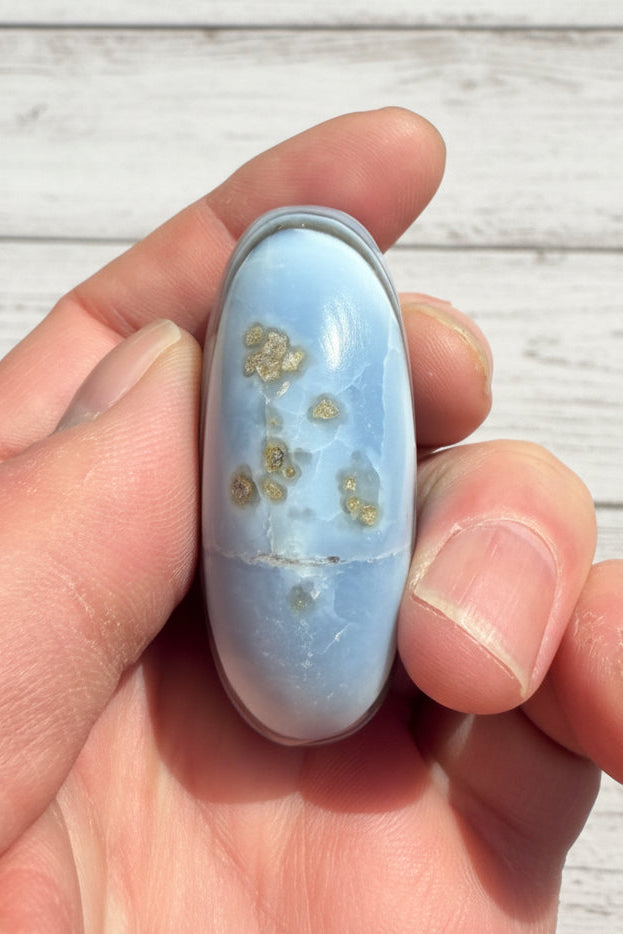 Owyhee Blue Opal Palmstone 63 grams BOP06