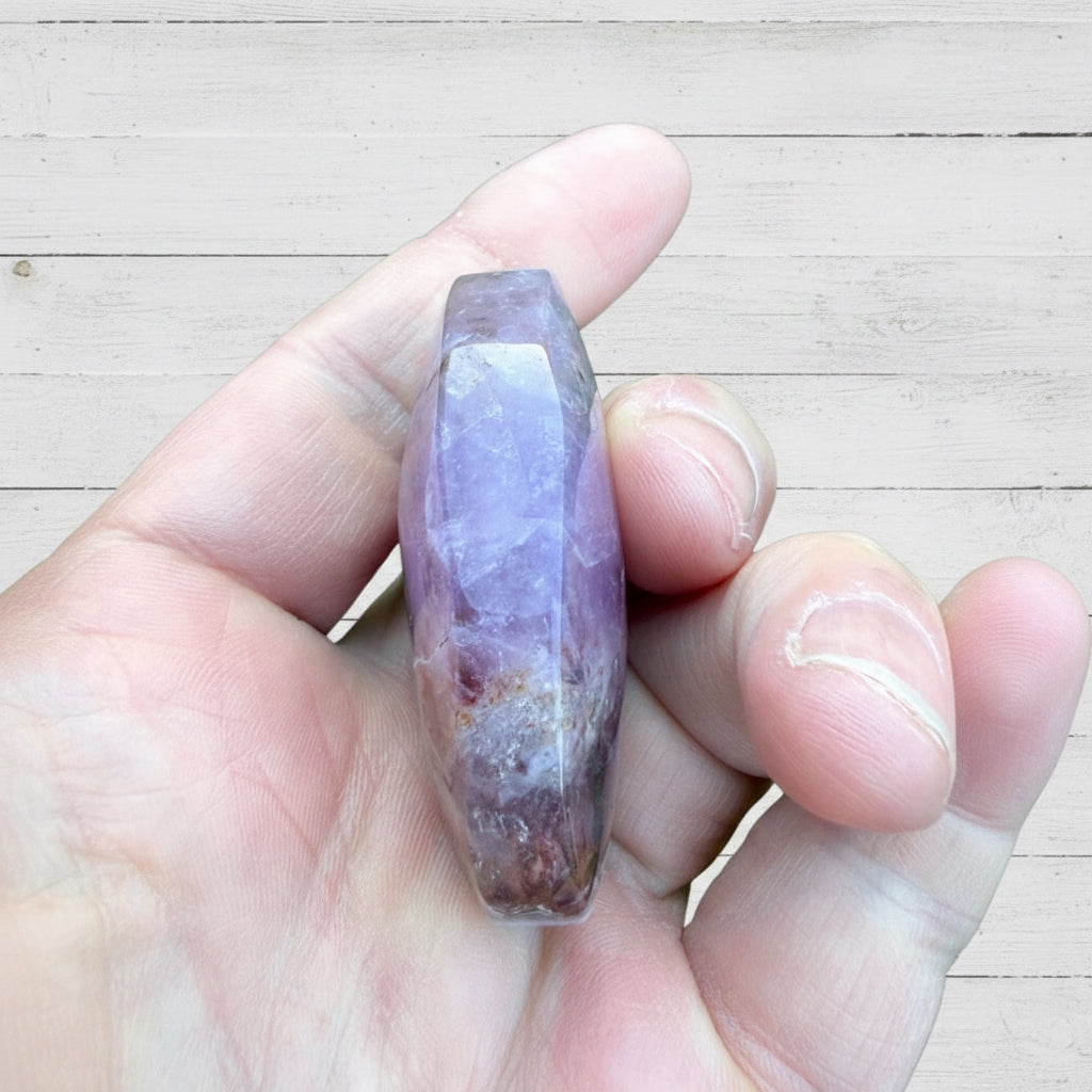 Mexican Amethyst Lace Agate Palmstone 50 grams ALAP09