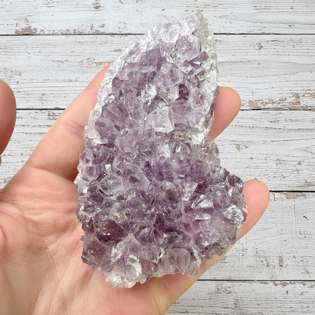 Amethyst Druzy Standing Cut Base 312 grams ACB13