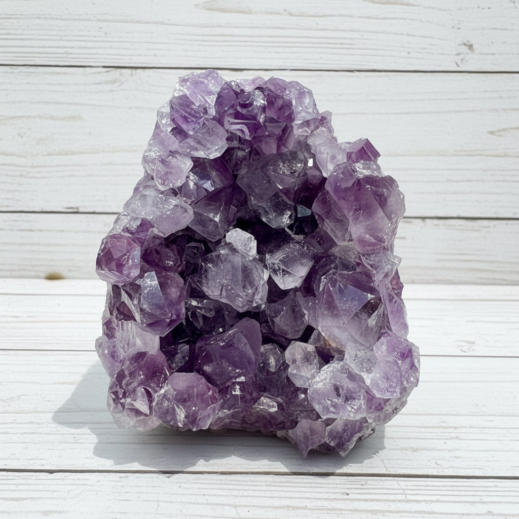 Amethyst Druzy Standing Cut Base 480 grams NSACB05