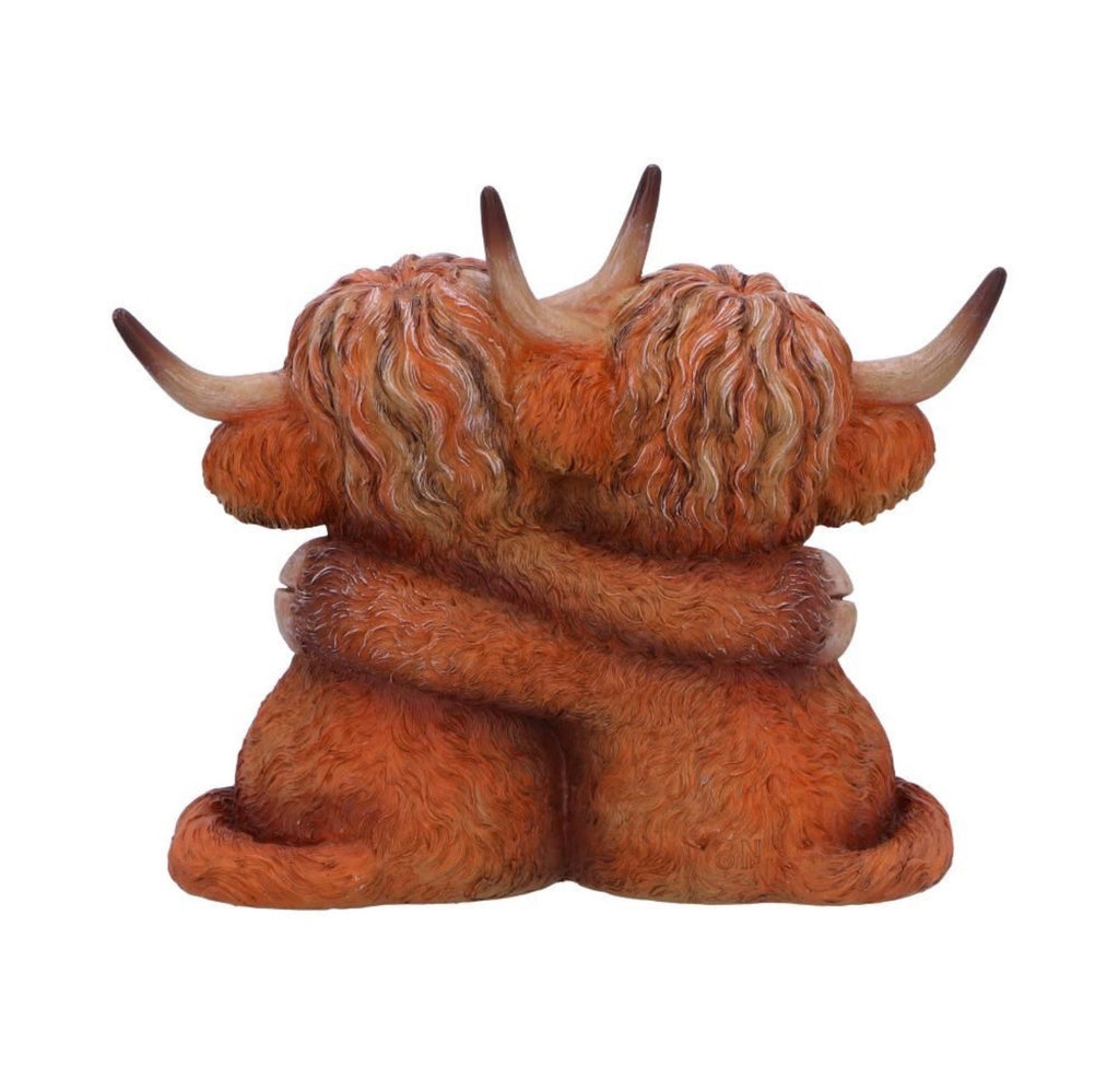 Highland Hug Highland Cow Ornament 14.5cm