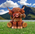 Highland Thistle Highland cow Ornament 10.5cm