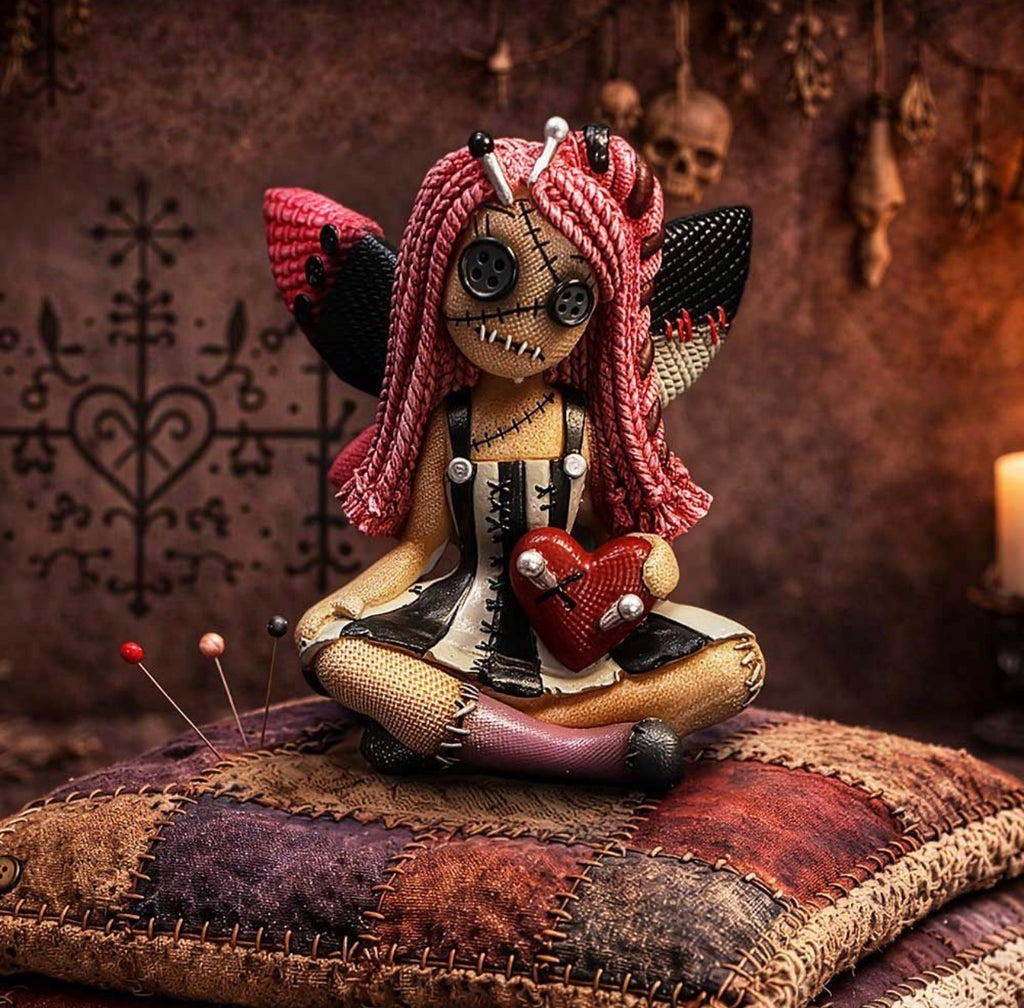 The Stitchlings: Pinny Thimble Voodoo Doll Ornament 9.7cm
