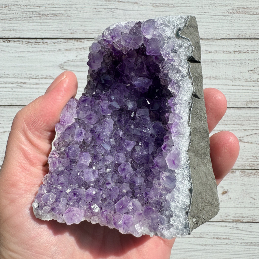 Amethyst Druzy Standing Cut Base 438 grams NSACB02