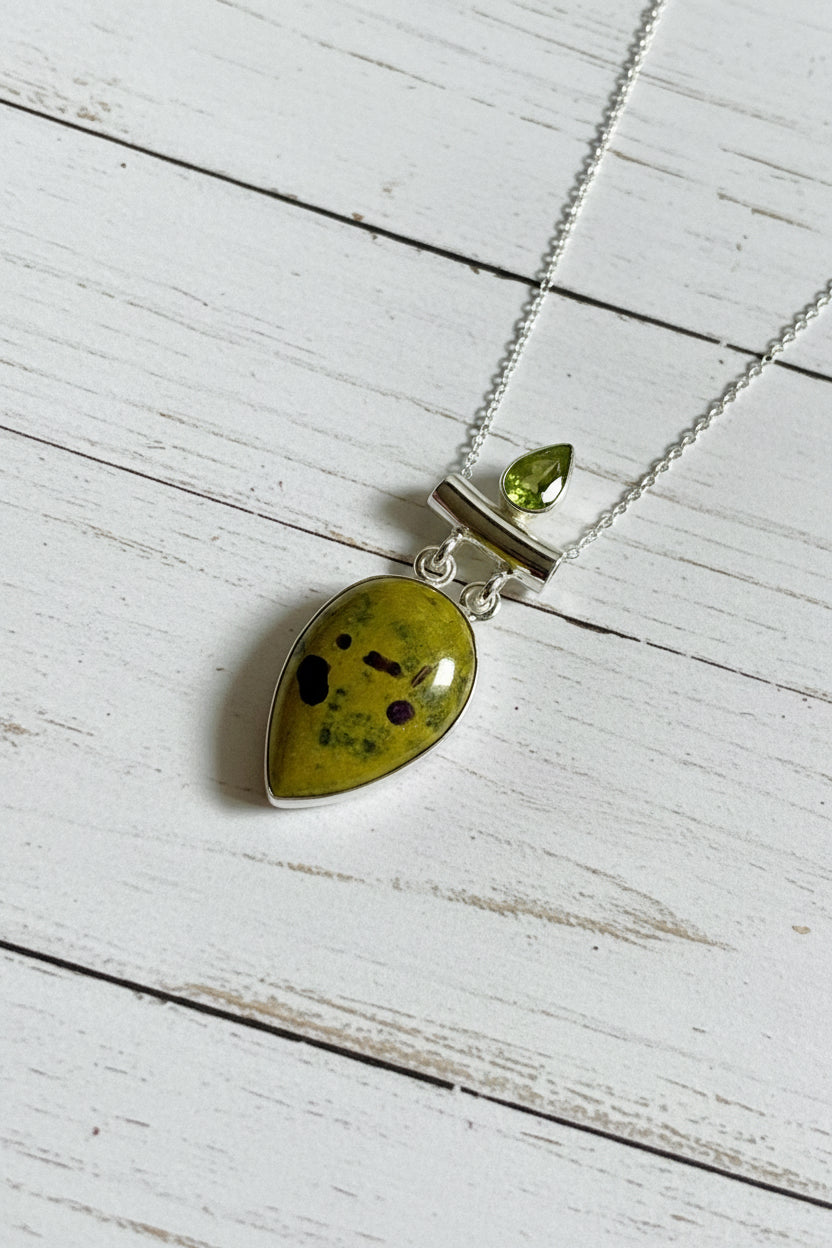 925 Sterling Silver Atlantisite Pendant