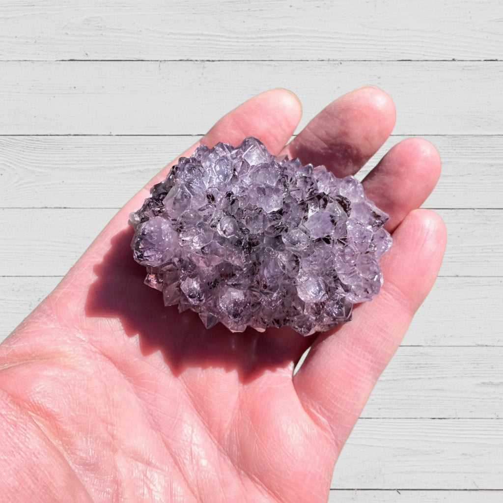 Amethyst Flower Cluster with Rutile inclusions 119 grams APF04